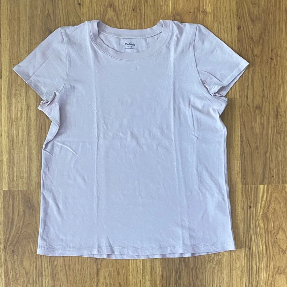 Madewell Light Pink Northside Vintage Short Sleeve Tee - Picture 1 of 10